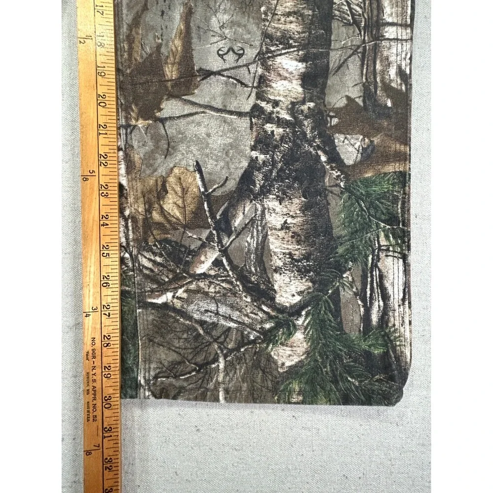 Vintage Carhartt Men 38 B235977 Camo Dungaree Hunting Carpenter Cargo Pants‎ USA